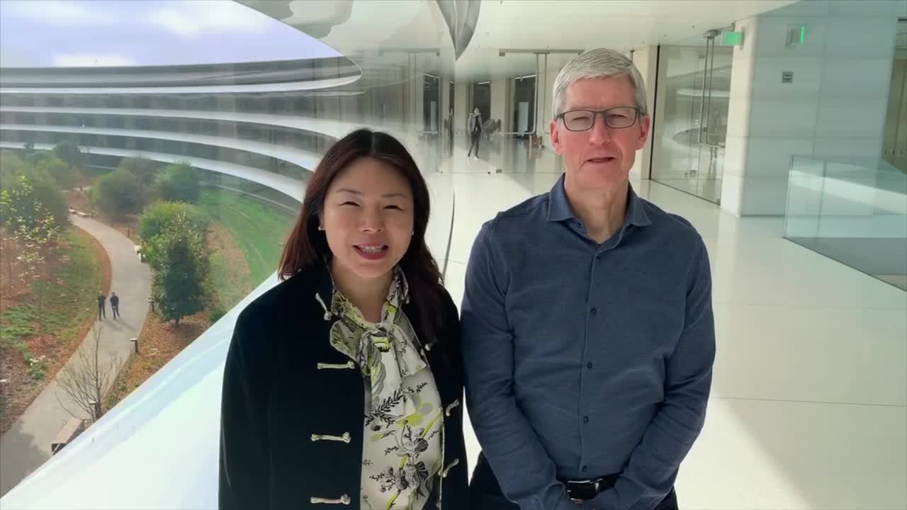 来自　Apple　Park　的祝福